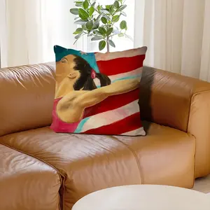 Mckayla Maroney Linen Throw Pillow (Multi-Size)