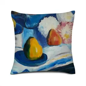 Still Life Linen Throw Pillow (Multi-Size)