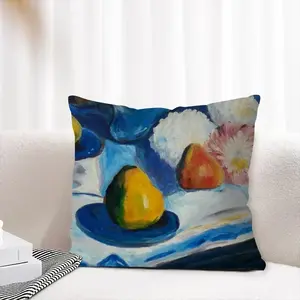 Still Life Linen Throw Pillow (Multi-Size)