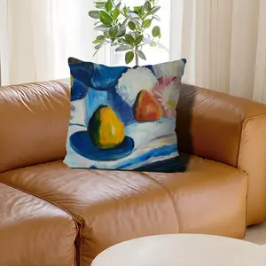 Still Life Linen Throw Pillow (Multi-Size)