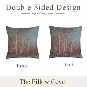 Frosty Evening Linen Throw Pillow (Multi-Size)