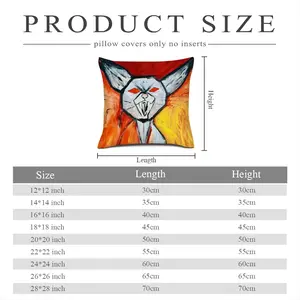 Super Angry Cat Linen Throw Pillow (Multi-Size)