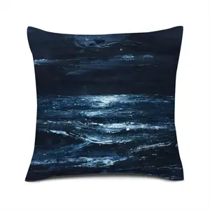 Moonlit Linen Throw Pillow (Multi-Size)