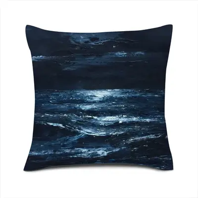 Moonlit Linen Throw Pillow (Multi-Size)