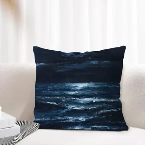 Moonlit Linen Throw Pillow (Multi-Size)