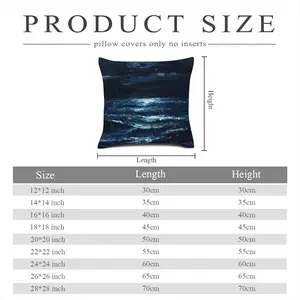 Moonlit Linen Throw Pillow (Multi-Size)