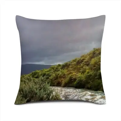 A Wintery Kildonan Burn Linen Throw Pillow (Multi-Size)