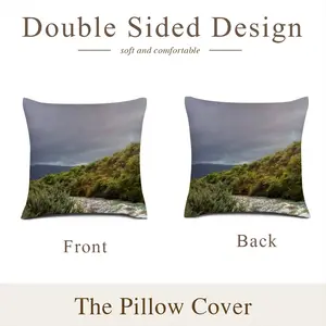 A Wintery Kildonan Burn Linen Throw Pillow (Multi-Size)