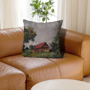 Crane Nest Linen Throw Pillow (Multi-Size)