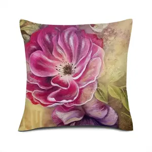 Smell Of Rose Linen Throw Pillow (Multi-Size)