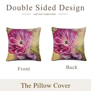 Smell Of Rose Linen Throw Pillow (Multi-Size)