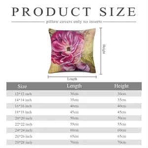 Smell Of Rose Linen Throw Pillow (Multi-Size)