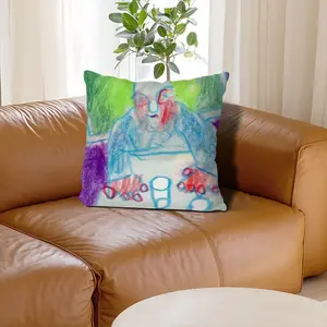 Everyday Micro-Scenes 001 Linen Throw Pillow (Multi-Size)