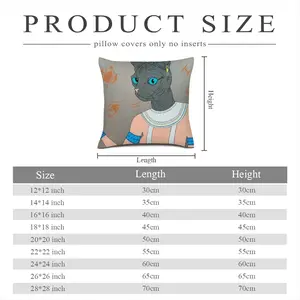 Bastet Linen Throw Pillow (Multi-Size)