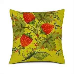 Raspberry Linen Throw Pillow (Multi-Size)