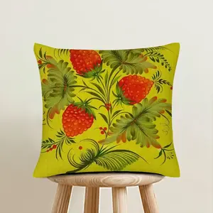 Raspberry Linen Throw Pillow (Multi-Size)