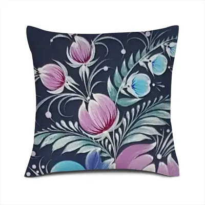 Night Pleasure Linen Throw Pillow (Multi-Size)