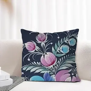 Night Pleasure Linen Throw Pillow (Multi-Size)