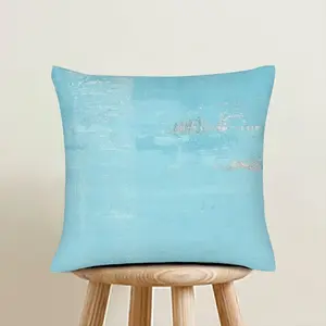 Blue Shoes Linen Throw Pillow (Multi-Size)