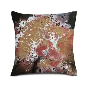 Hydrangea Gold Linen Throw Pillow (Multi-Size)