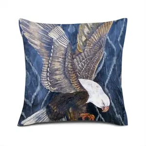 Eagle Scratch Linen Throw Pillow (Multi-Size)