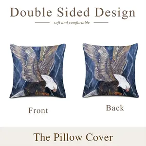 Eagle Scratch Linen Throw Pillow (Multi-Size)