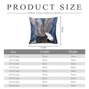 Eagle Scratch Linen Throw Pillow (Multi-Size)