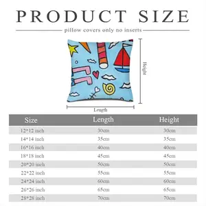 Seaside Linen Throw Pillow (Multi-Size)