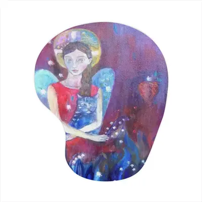 Angel With Cat Mouse Pad (Wrist Rest)