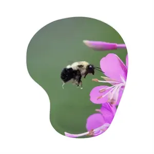 Bee Full Of Pollen Mouse Pad (Wrist Rest)