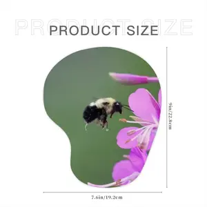 Bee Full Of Pollen Mouse Pad (Wrist Rest)