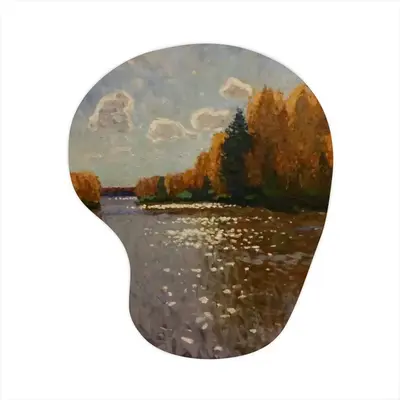 Autumn On Volga Mouse Pad (Wrist Rest)