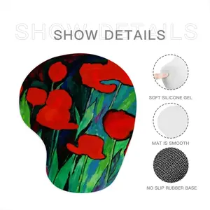 Red Tulips Mouse Pad (Wrist Rest)