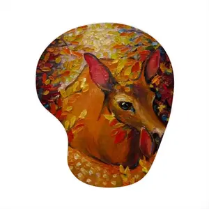 Deer Secret Hideaway Mouse Pad (Wrist Rest)