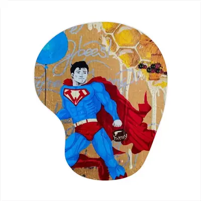 Winnieman - Superman Gold Honey Mouse Pad (Wrist Rest)