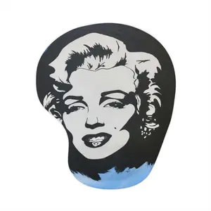 Marilyn Monroe - Girl Women Blonde Fashion Art Poster Mouse Pad (Wrist Rest)