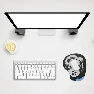 Marilyn Monroe - Girl Women Blonde Fashion Art Poster Mouse Pad (Wrist Rest)