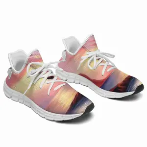 Men Red Sea Sunset Woven Training Shoes