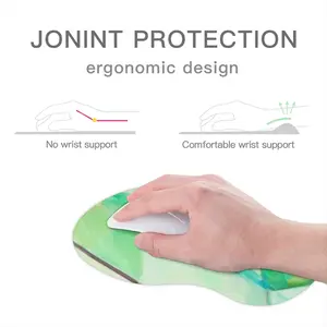 Green Bird Mouse Pad (Wrist Rest)