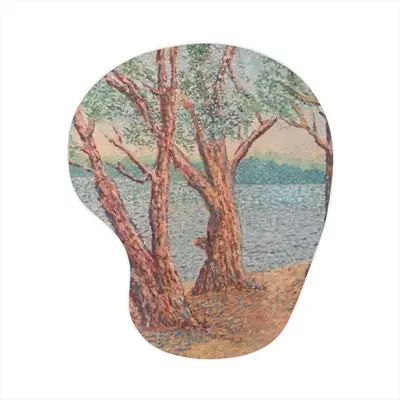 Trees Near A Lake Mouse Pad (Wrist Rest)