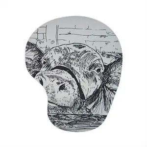 Kilroy Cow Mouse Pad (Wrist Rest)