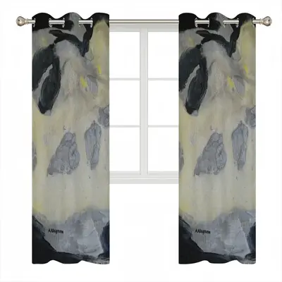 Bird In Silver And Black Curtains (Multi-Size)