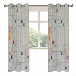 Grid 3 (Pastel) Curtains (Multi-Size)