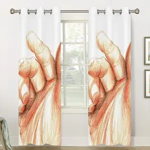 Monument Of A Hand Curtains (Multi-Size)