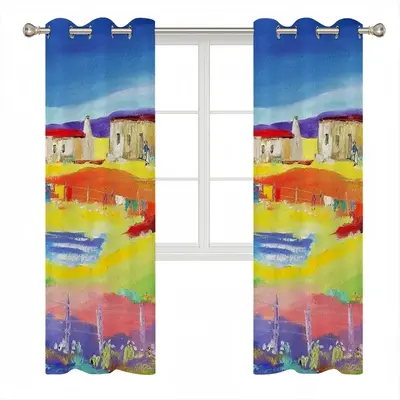 Rural Cottages Curtains (Multi-Size)