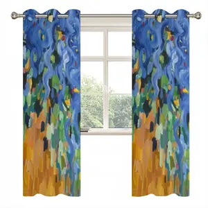 Blue Irises Curtains (Multi-Size)