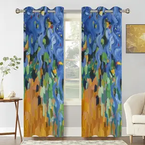 Blue Irises Curtains (Multi-Size)