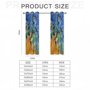 Blue Irises Curtains (Multi-Size)