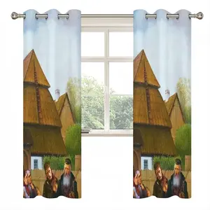 Klezmers In Shtetl Curtains (Multi-Size)