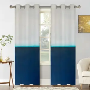 Charcoal White Teal Series 3 Curtains (Multi-Size)